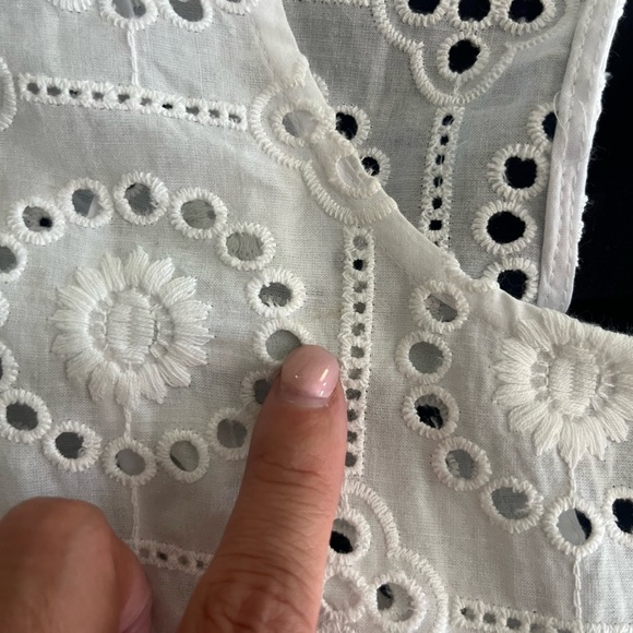 NWOT STAUD Hyacinth Short Sleeve Eyelet Maxi Dress - Picture 10 of 15